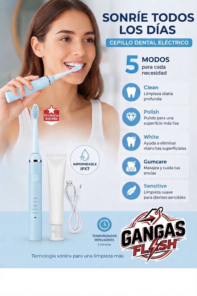 Cepillo Dental Eléctrico Sonico